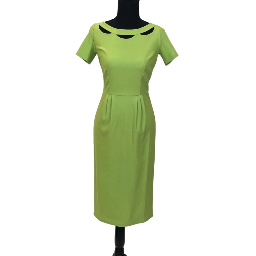 Tatyana Green Connie Pencil Dress Pinup Retro Stretchy  Size 1X New With Tags